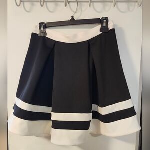 Elegant And Fun Black and White Women's Skirt